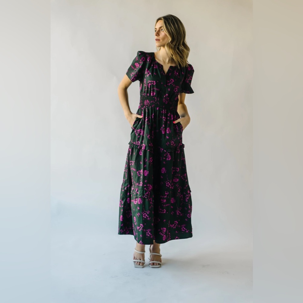 Piper & Scoot Poplin Tiered Maxi